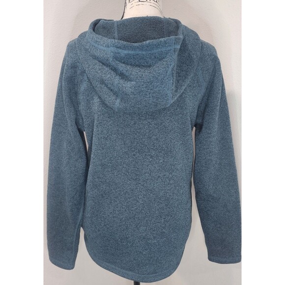 The North Face Womens Crescent Hooded Pullover Jacket Sweater Size M Aqua Blue - Picture 8 of 12